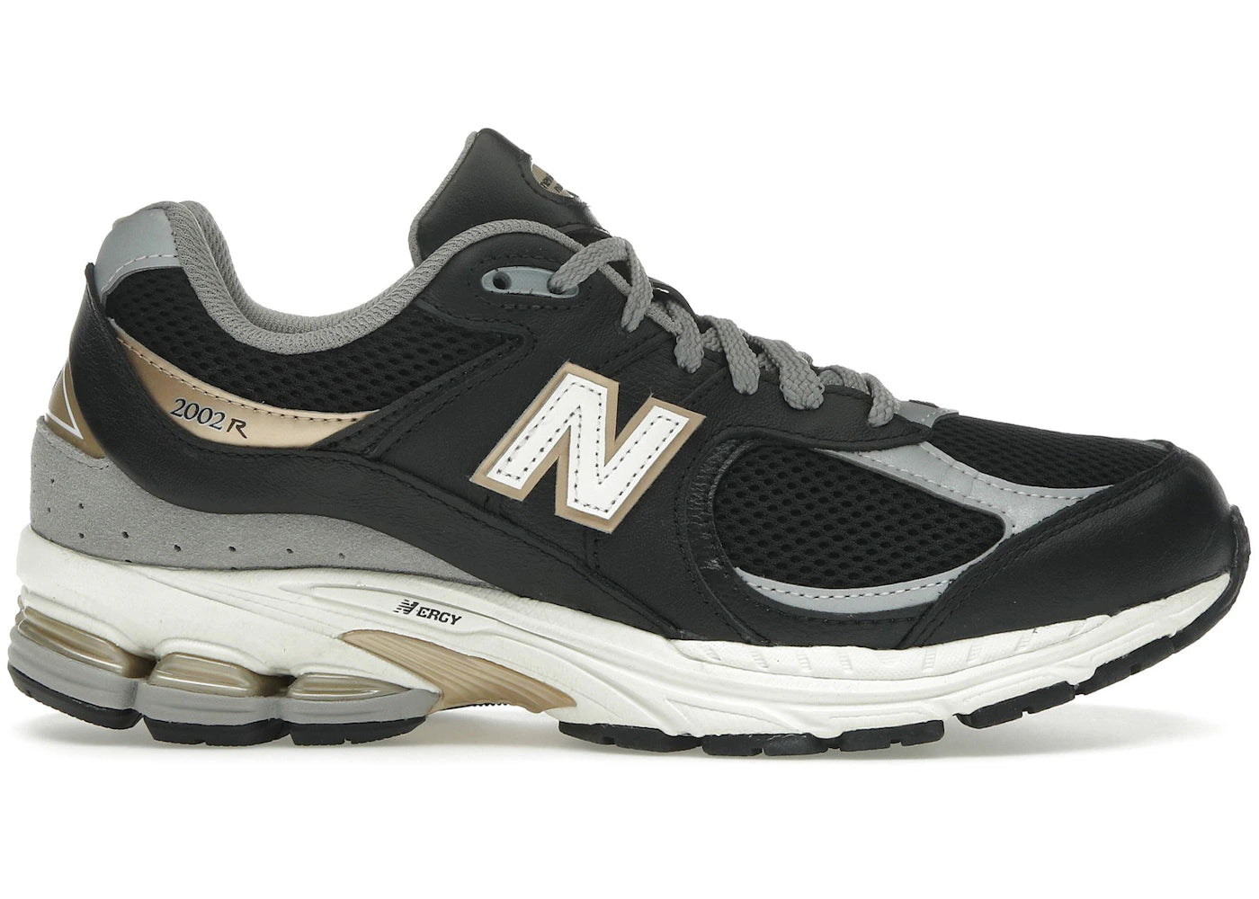 New Balance 2002R-Black Sea Salt Gold Metallic