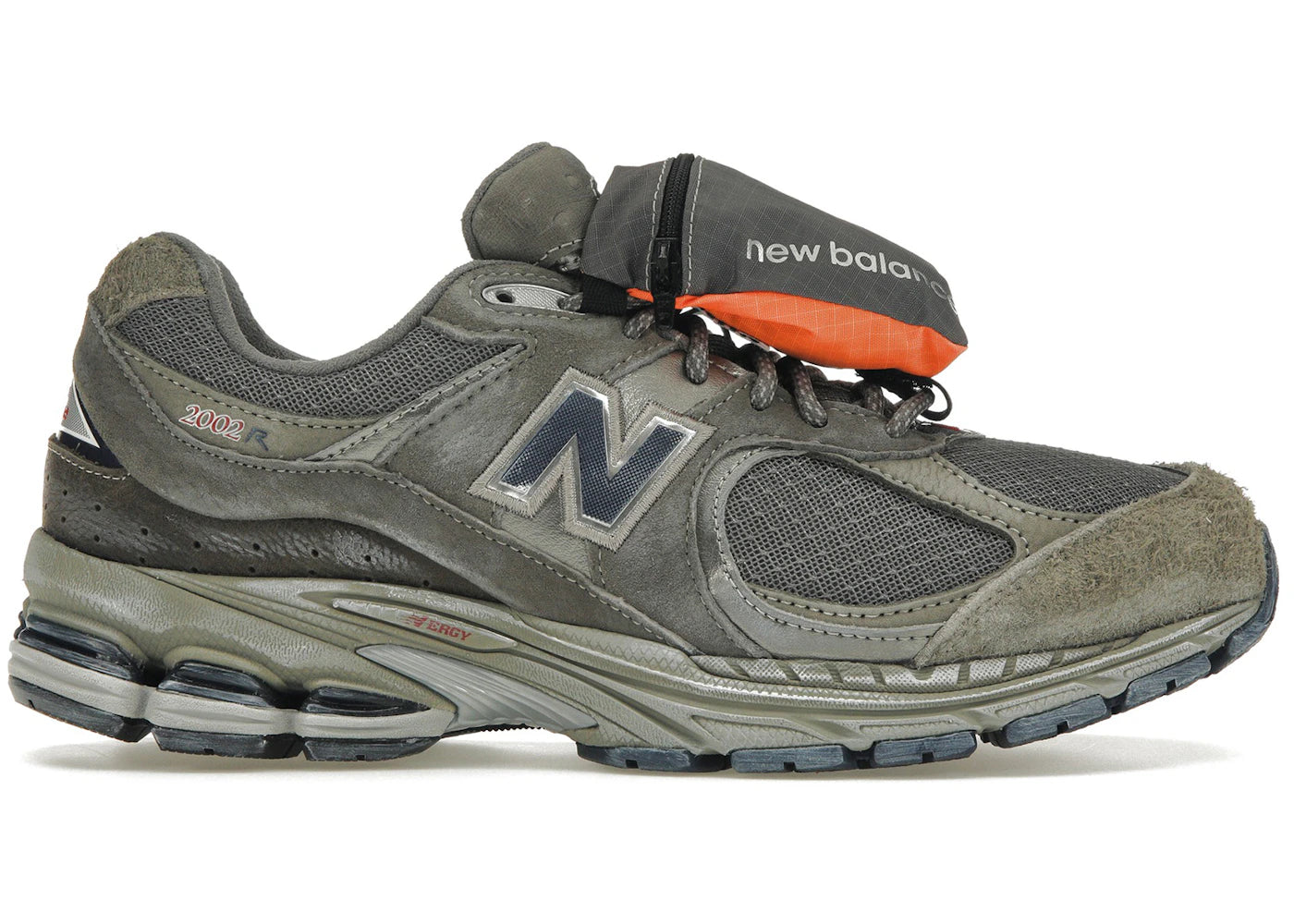 New Balance 2002R-Grey Brown Pouch