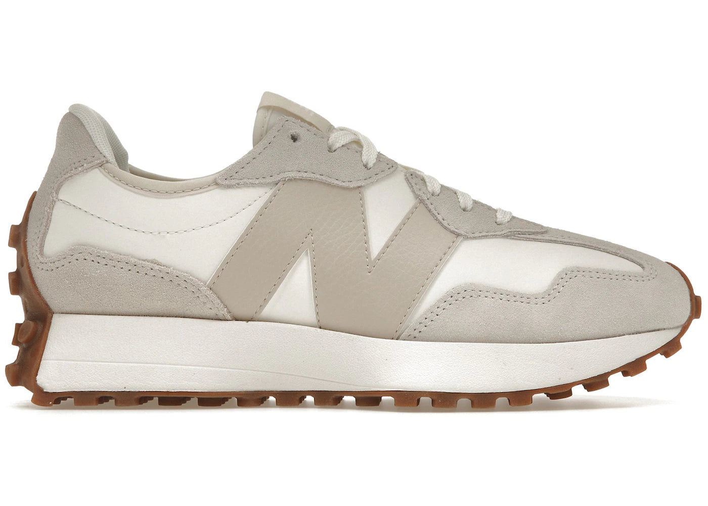 New Balance 327-Beige White Gum Pink (Women's)