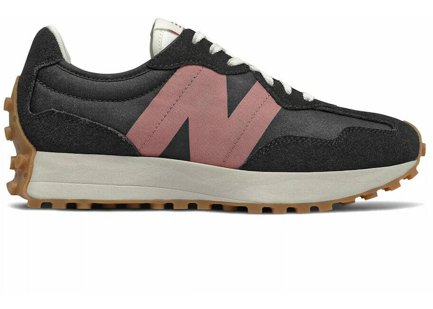 New Balance 327 - Noir et rose gomme (Femme)