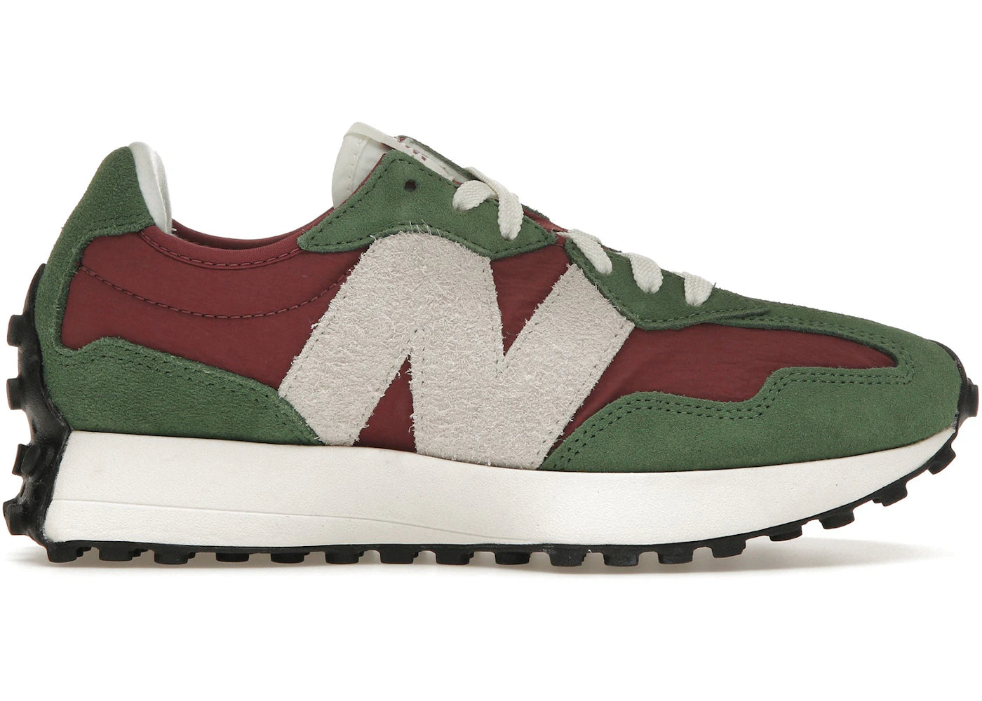 New Balance 327 - Vert foncé rouge