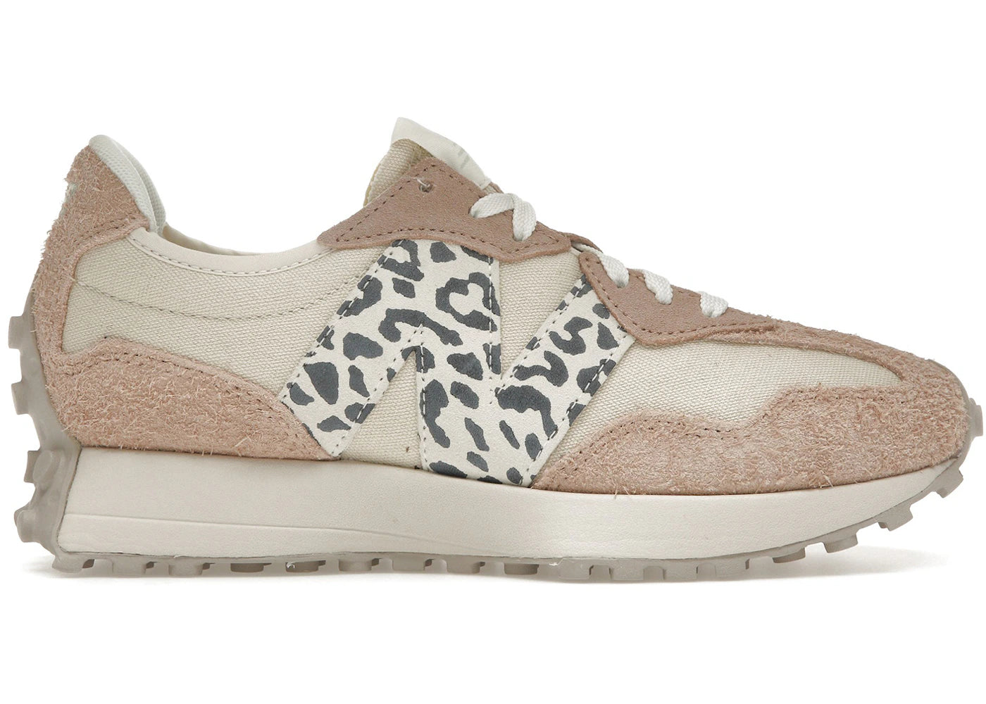 New Balance 327-Flat Taupe Linen Leopard (Women's)