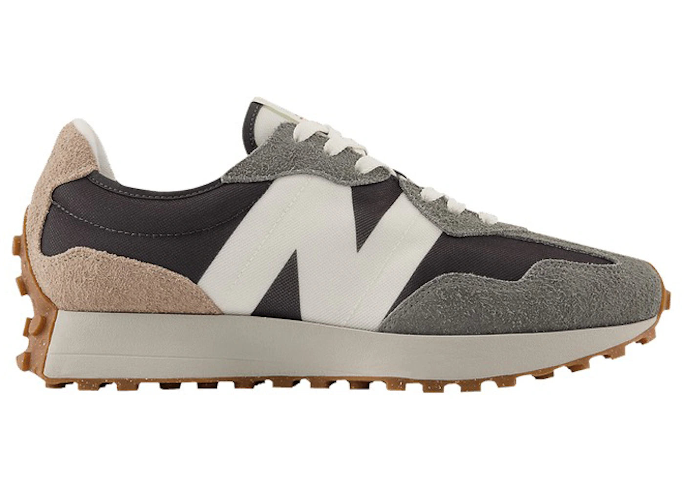 New Balance 327 - Gris Port, gomme blanche