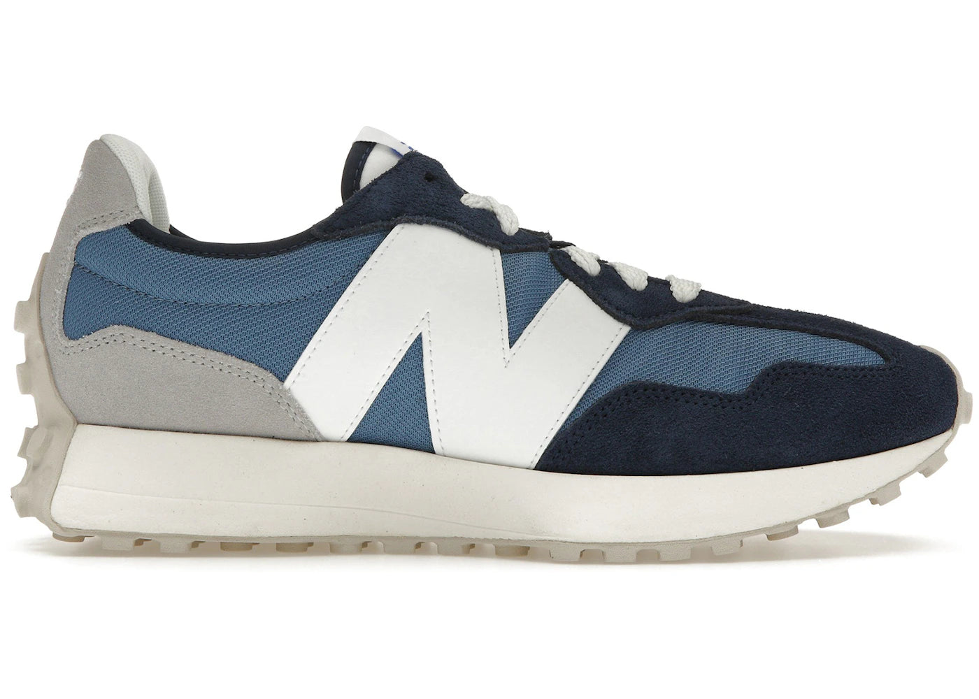 New Balance 327 - Bleu universitaire, marine et blanc