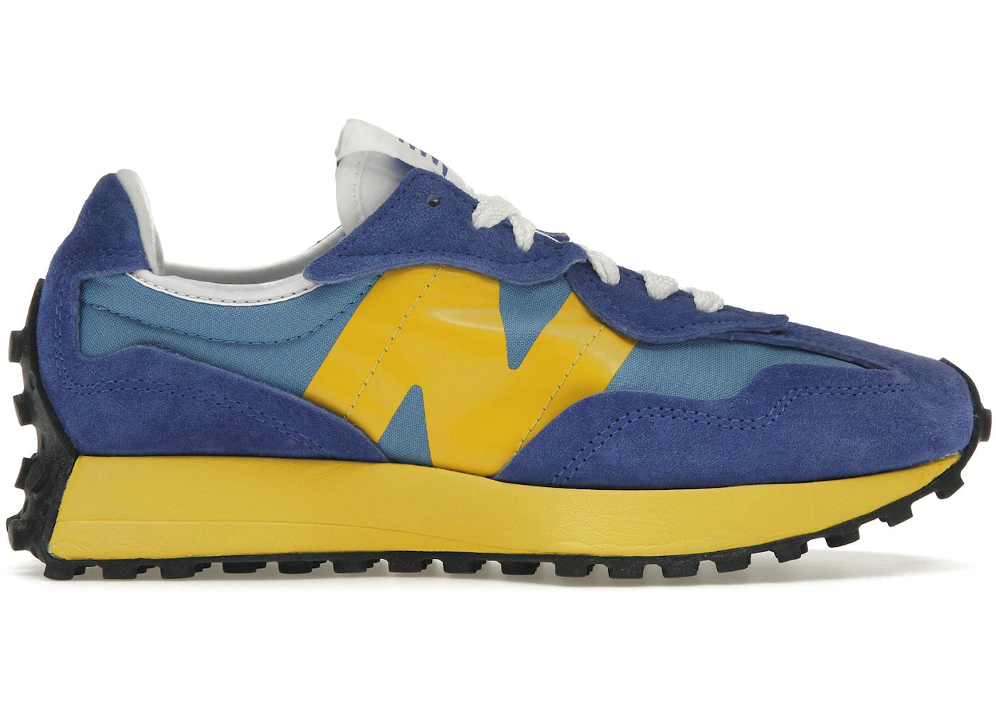 New Balance 327-Warped Essentials Marine Blue Yellow