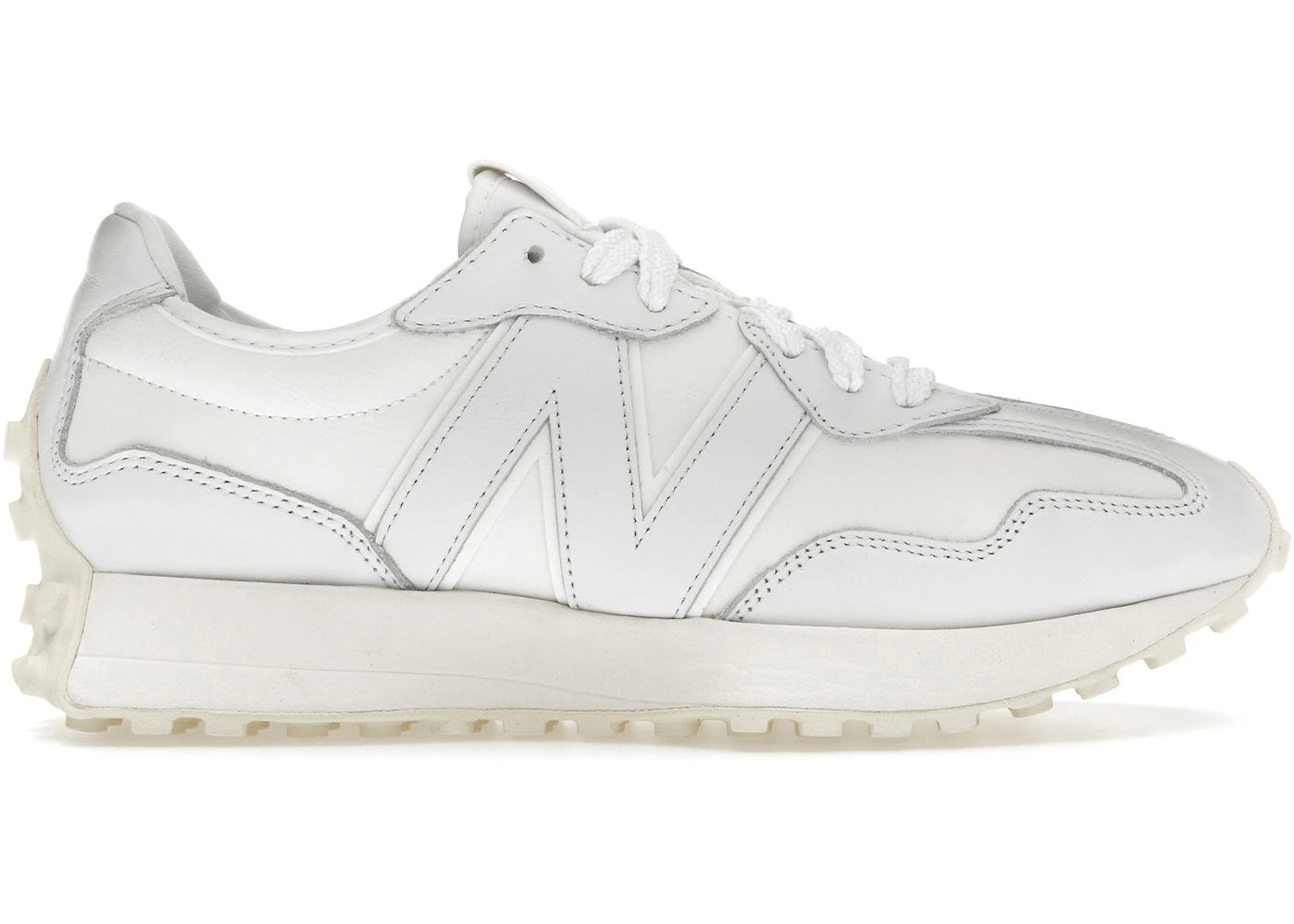 New Balance 327-White Leather