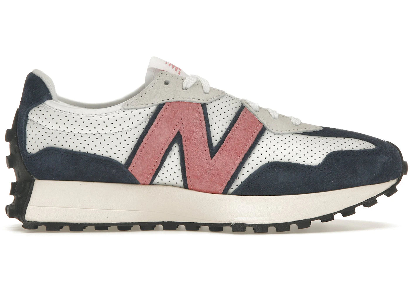 New Balance 327-White Natural Pink