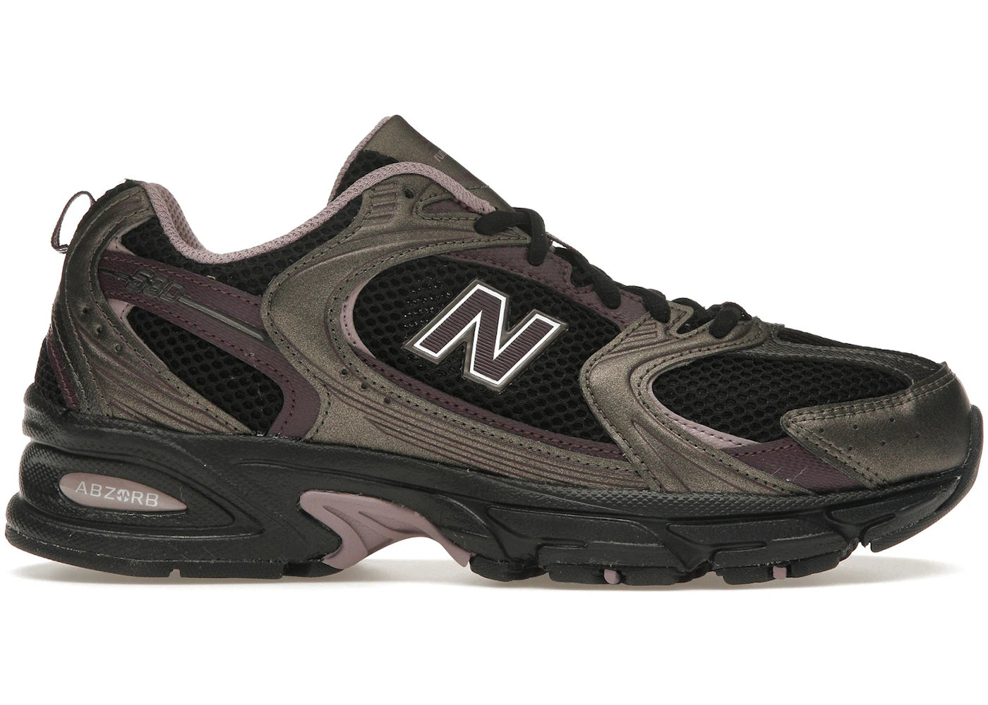 New Balance 530-Black Metallic Plum Brown