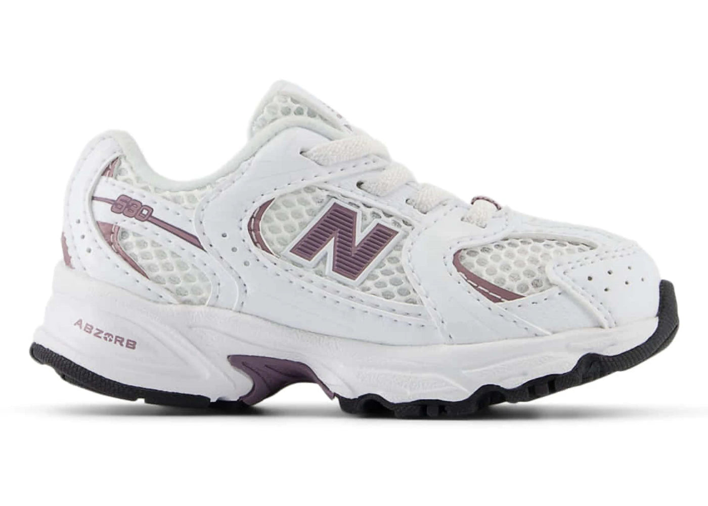 New Balance 530 Bungee Lace-White Dark Ice Wine (TD)
