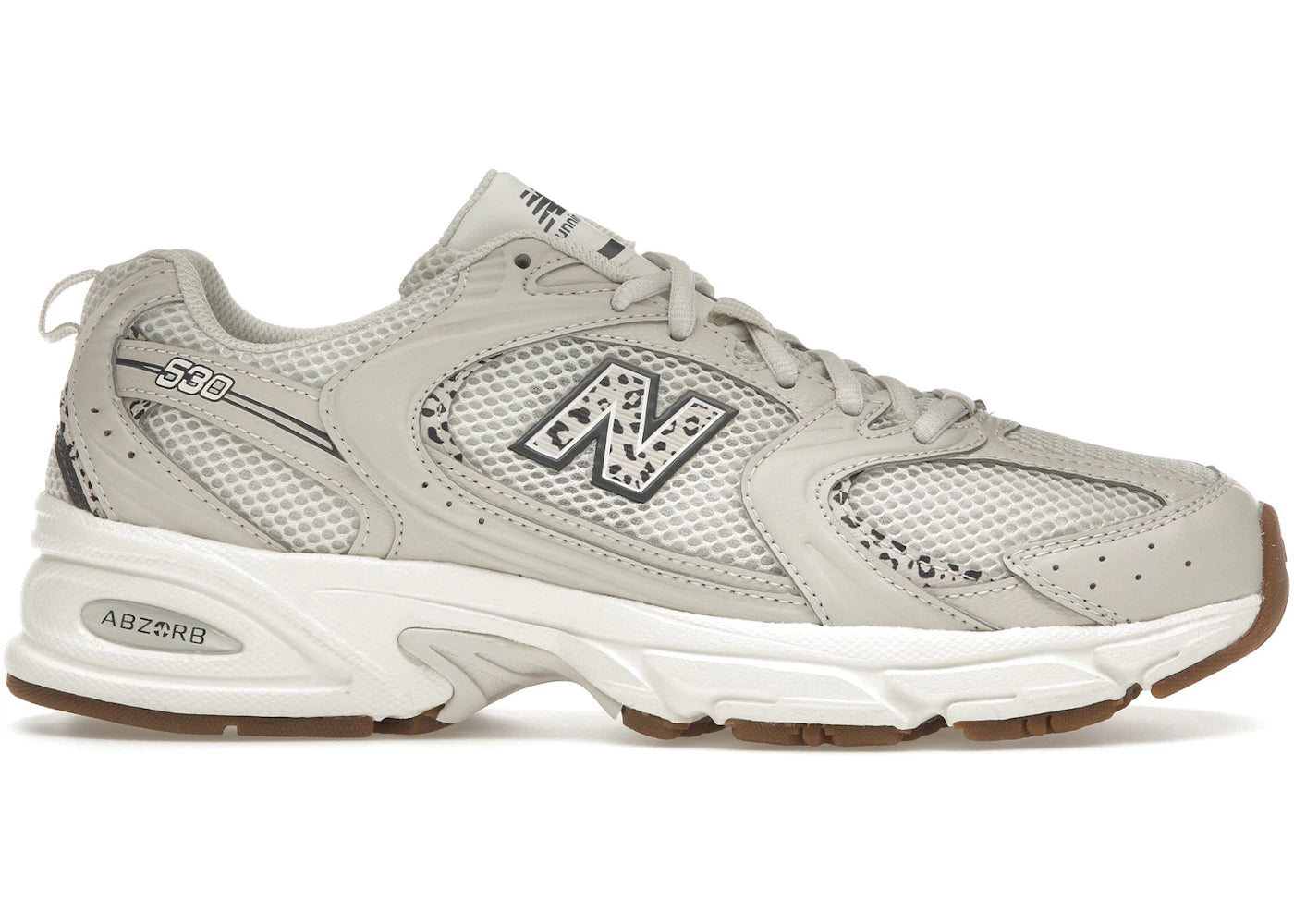 New Balance 530-Moonbeam Cow Print