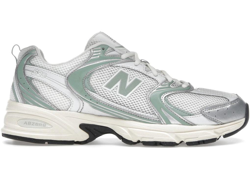 New Balance 530 Silver Metallic Mosaic Green