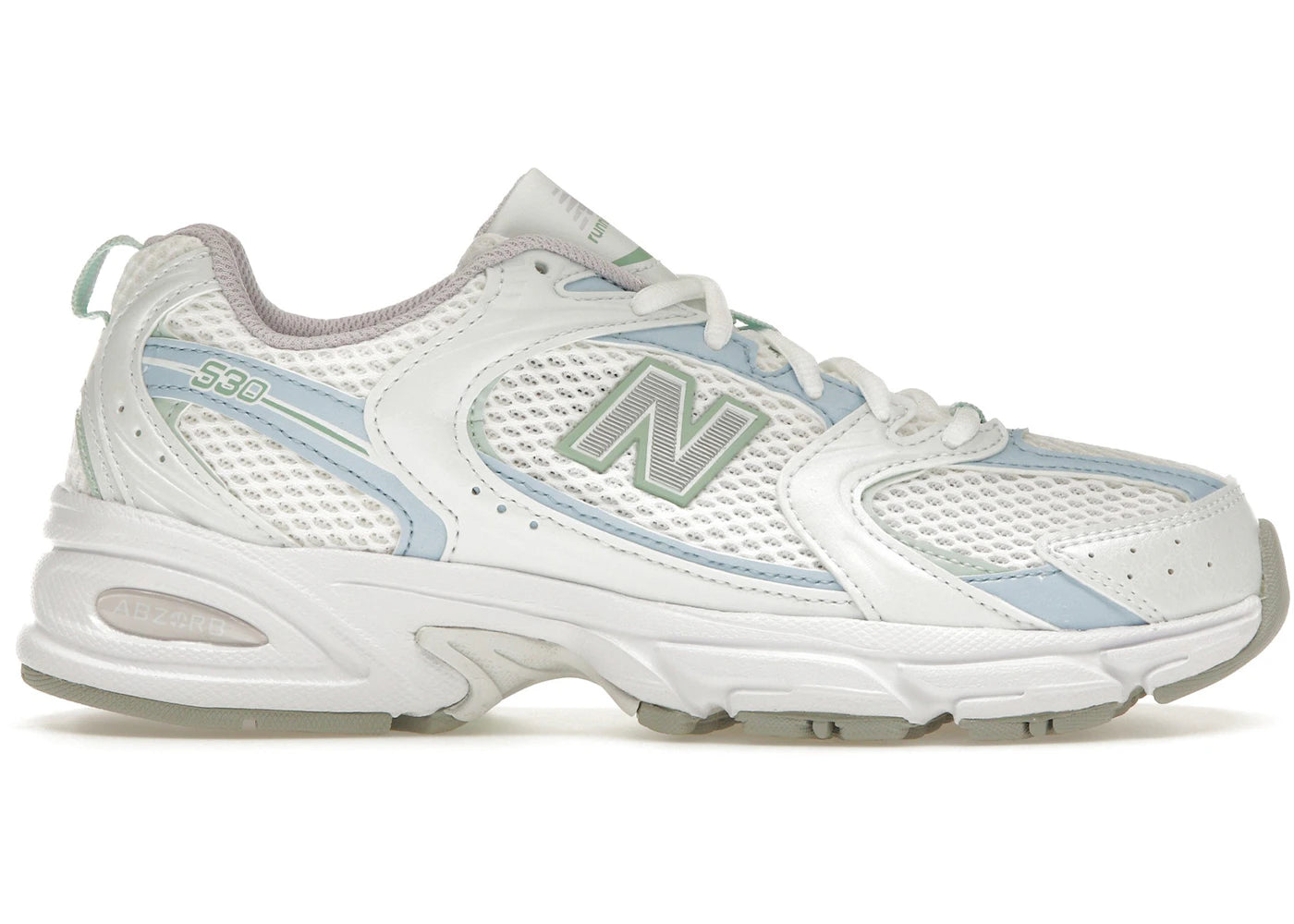 New Balance 530-White Light Chrome Blue Clay Ash