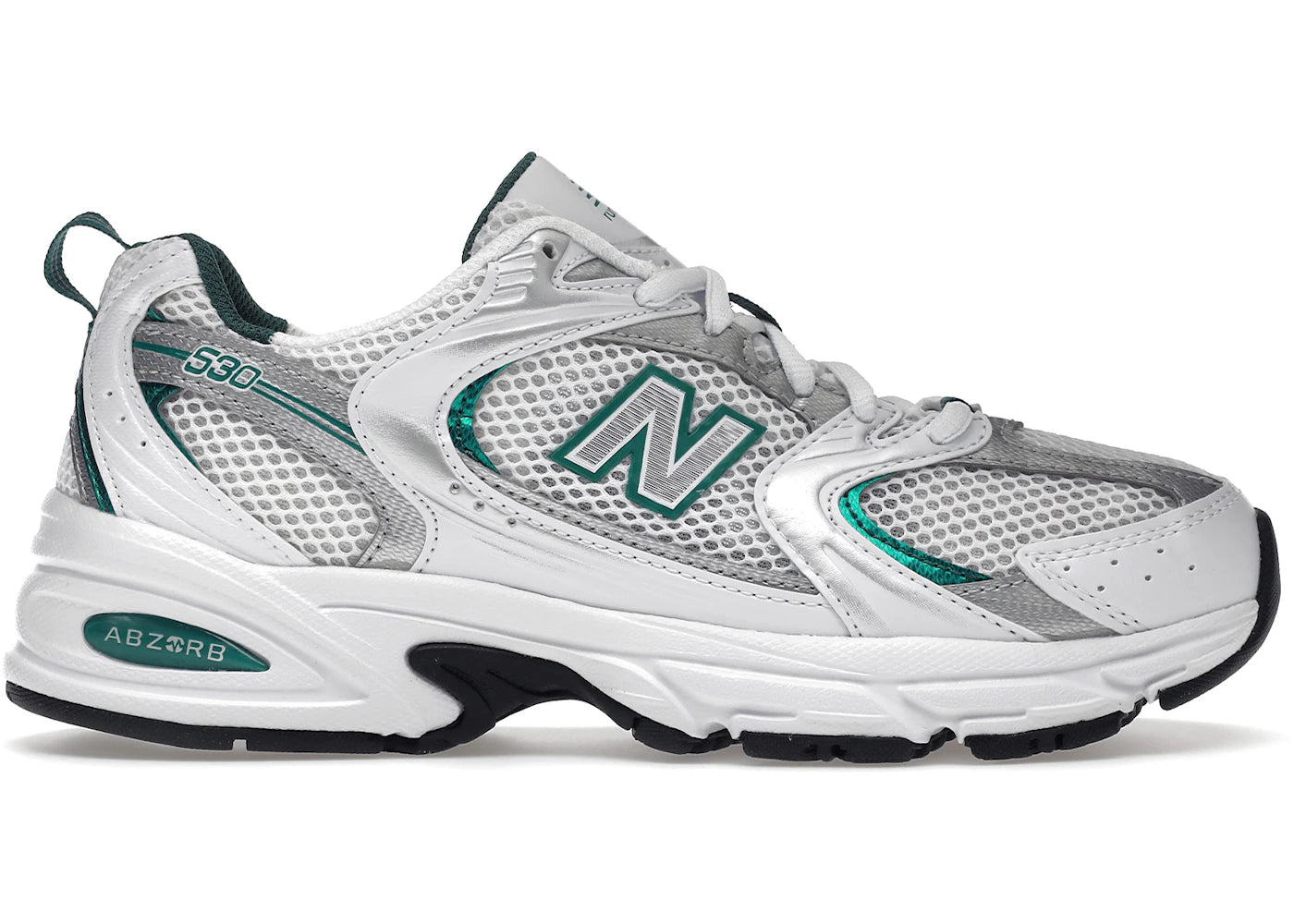 New Balance 530-White Silver Green