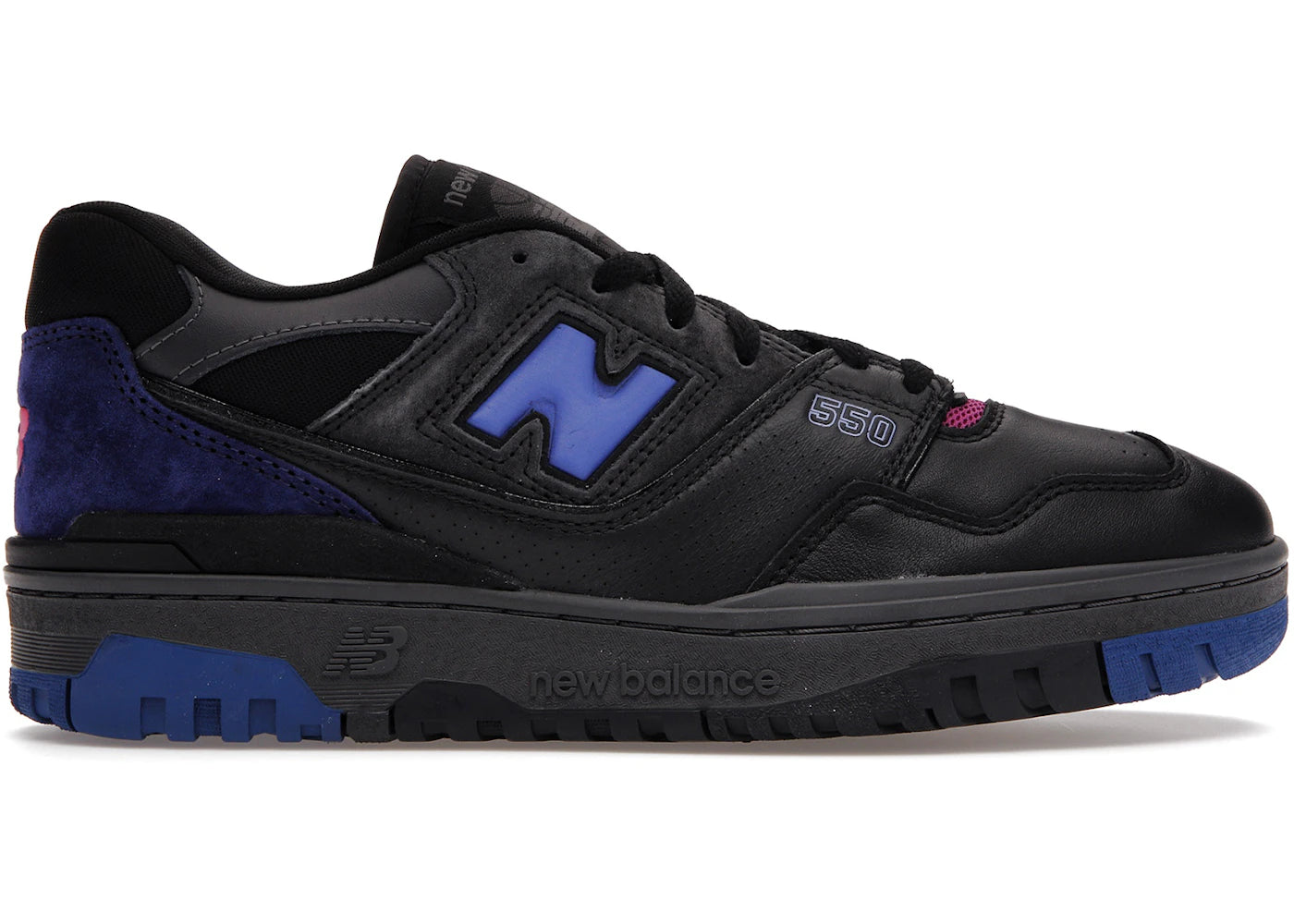 New Balance 550 - Noir, rose, violet