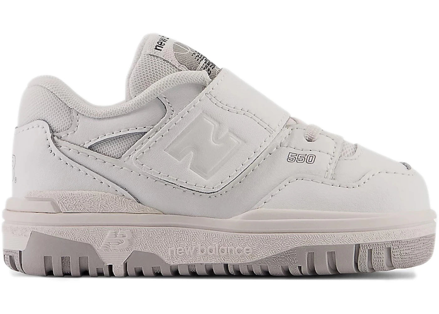 New Balance 550 Bungee Lace Strap-White Grey (TD)