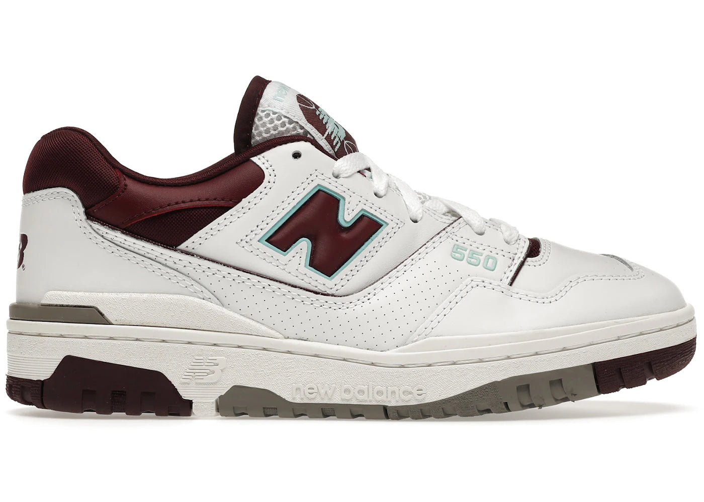 New Balance 550-Burgundy Cyan