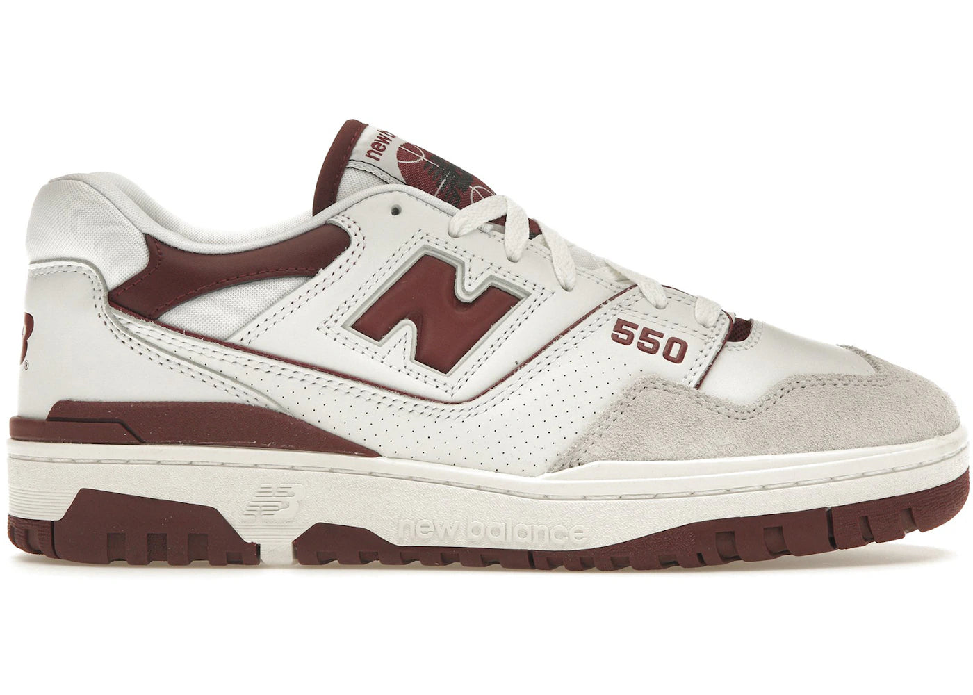 New Balance 550-Sea Salt Burgundy