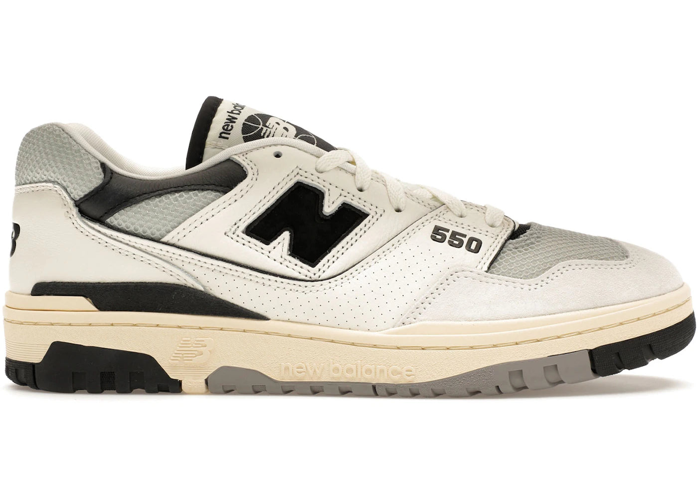New Balance 550-Sea Salt Pack Black