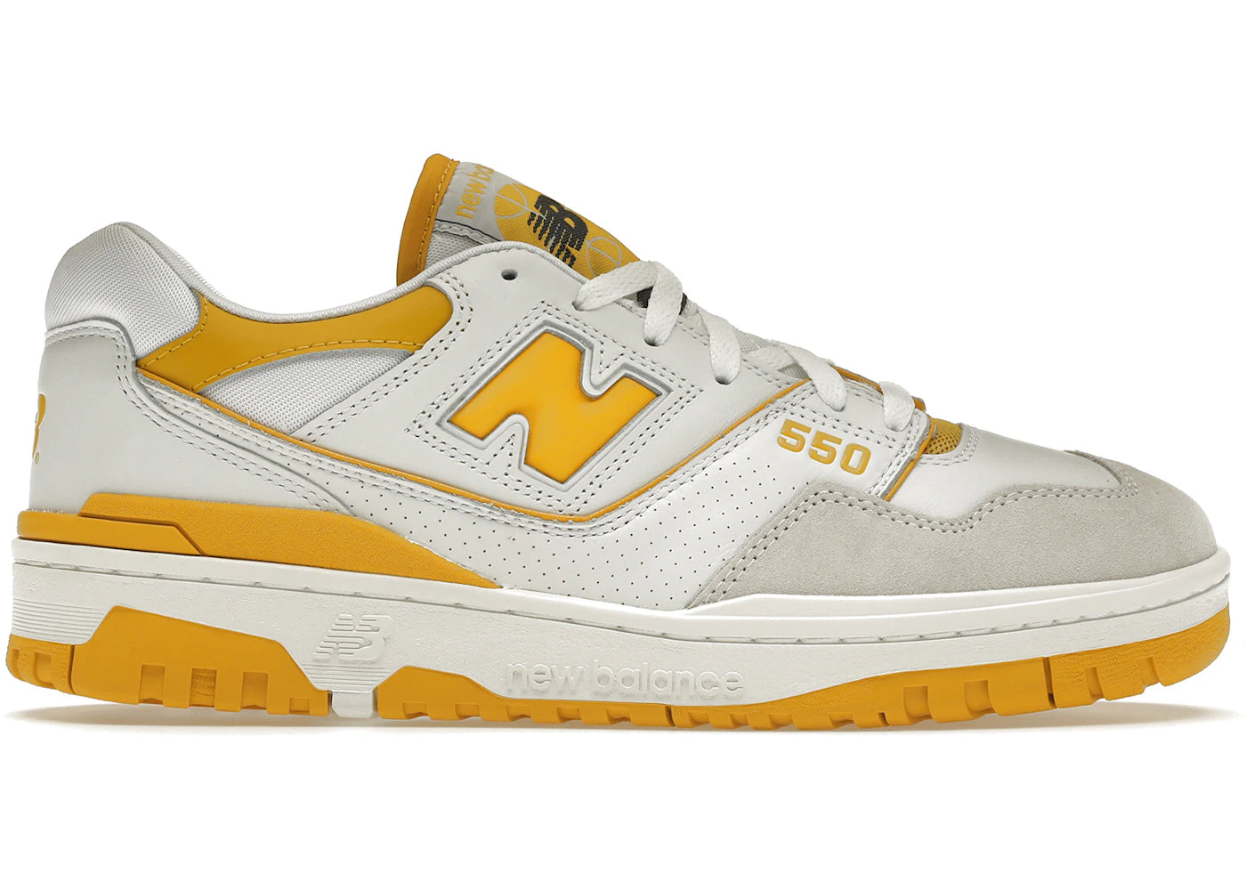 New Balance 550-Sea Salt Varsity Gold