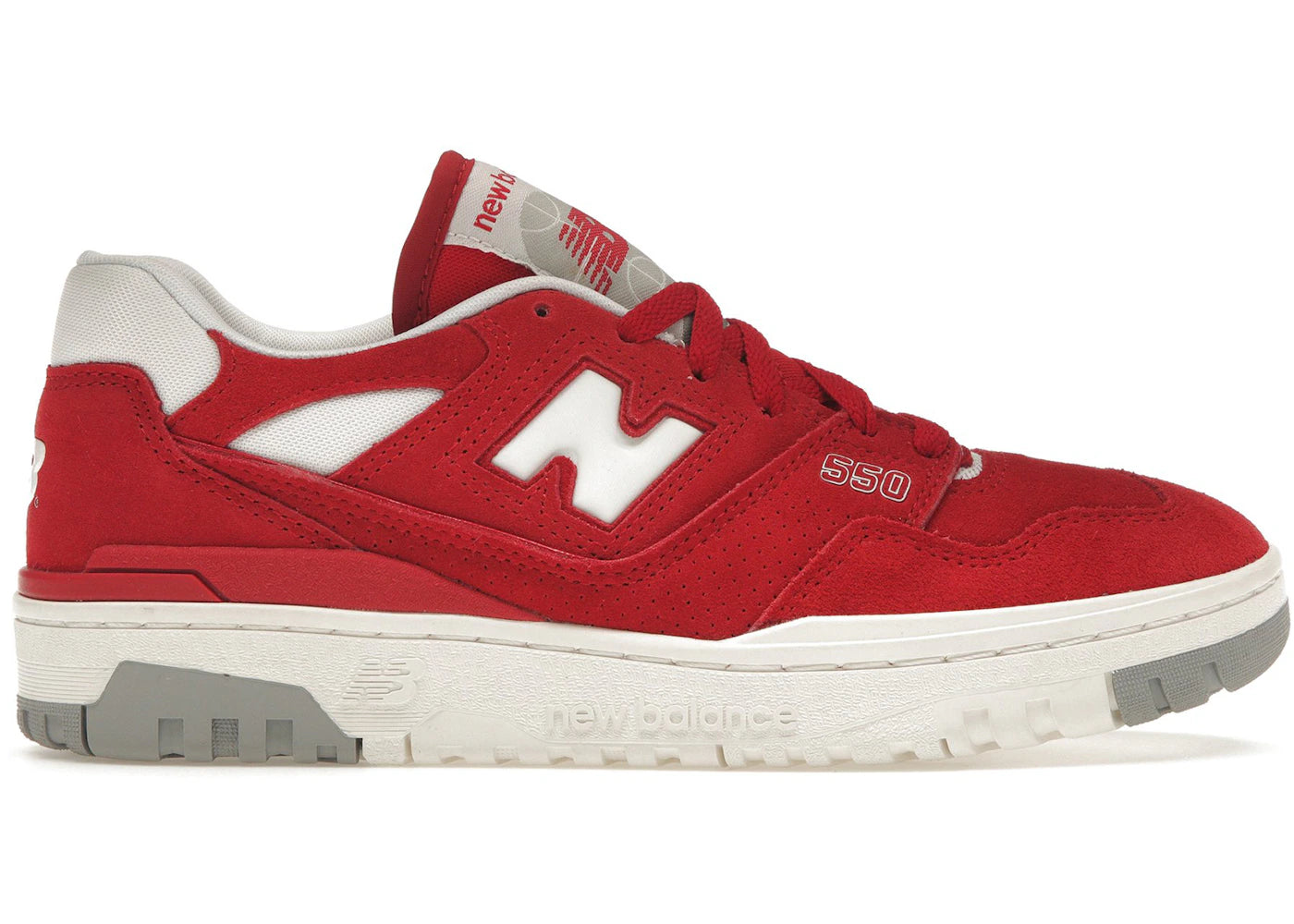 New Balance 550-Suede Pack Team Red