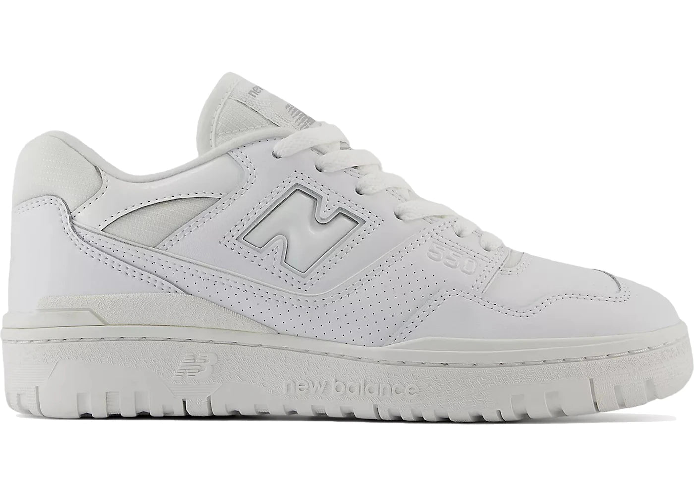 New Balance 550-Triple White Patent (Women's)