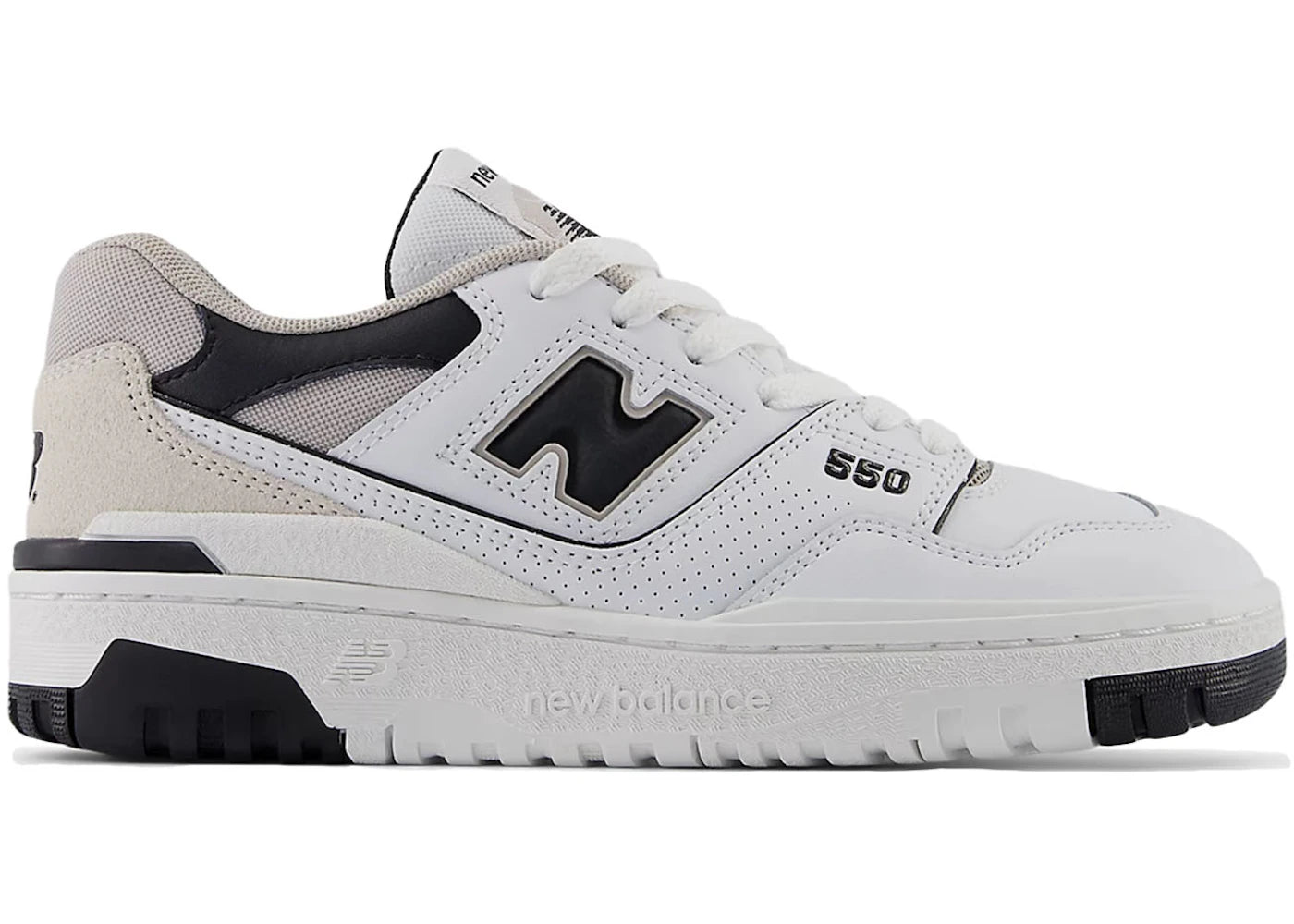 New Balance 550-Blanc Noir (GS)