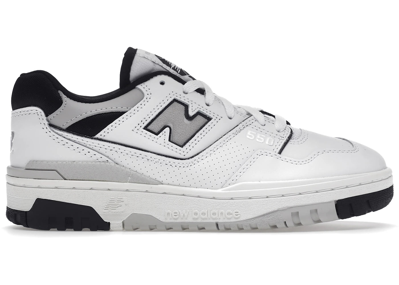 New Balance 550 - Blanc Noir Gris (Femme)