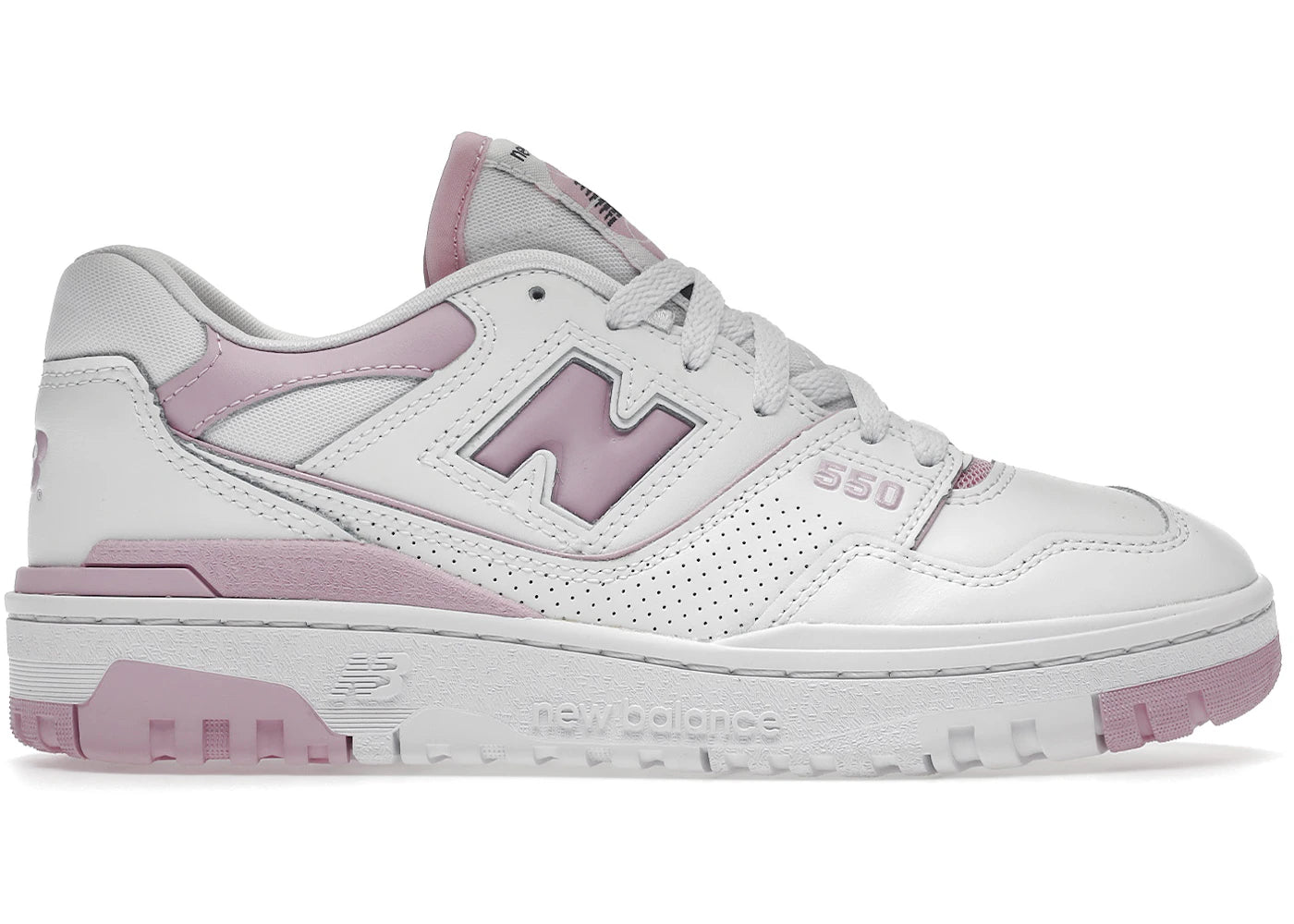 New Balance 550-White Bubblegum Pink (Women's)