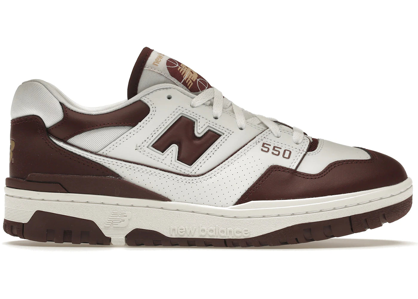 New Balance 550 - Blanc Bordeaux