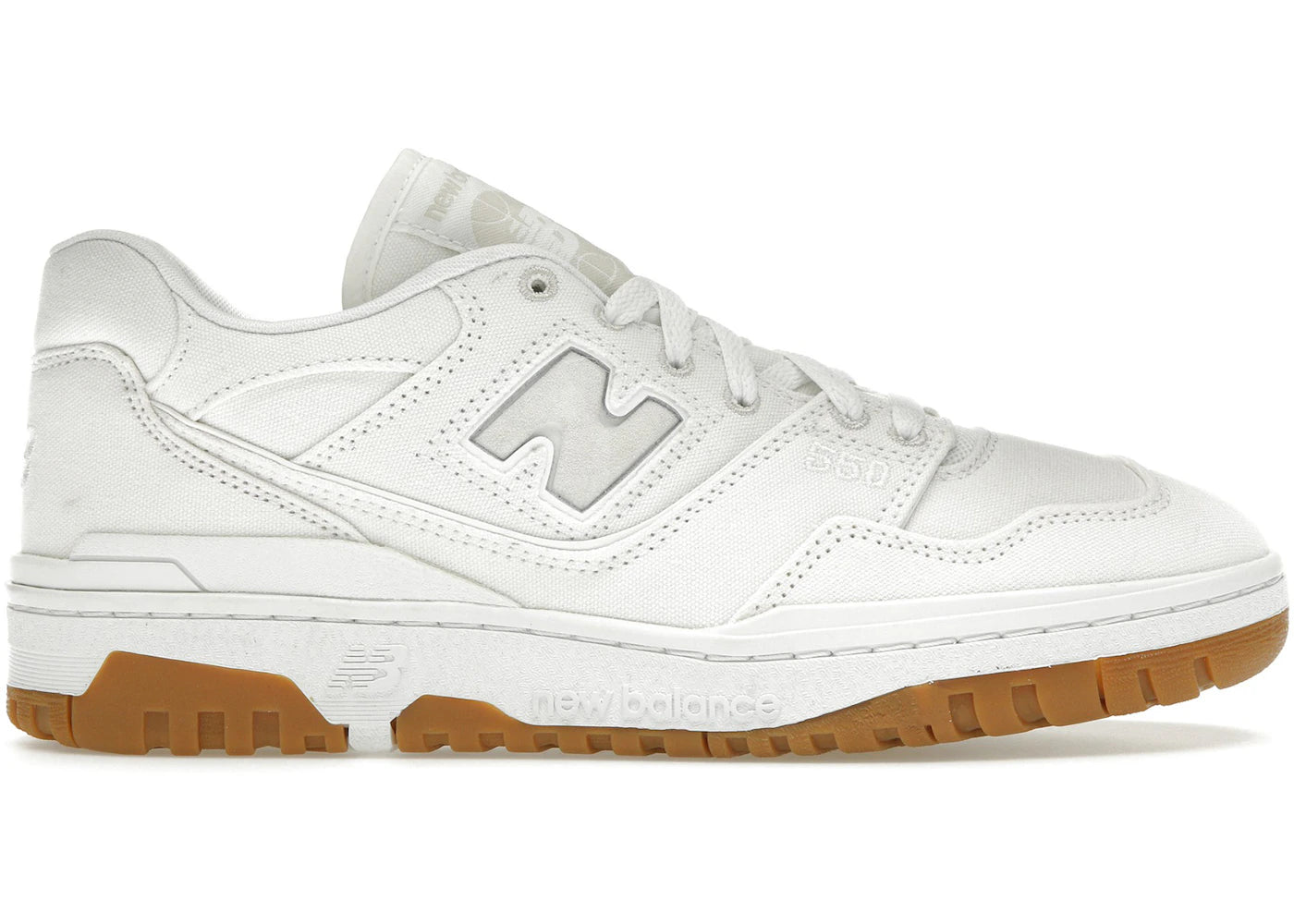 New Balance 550-White Canvas Gum