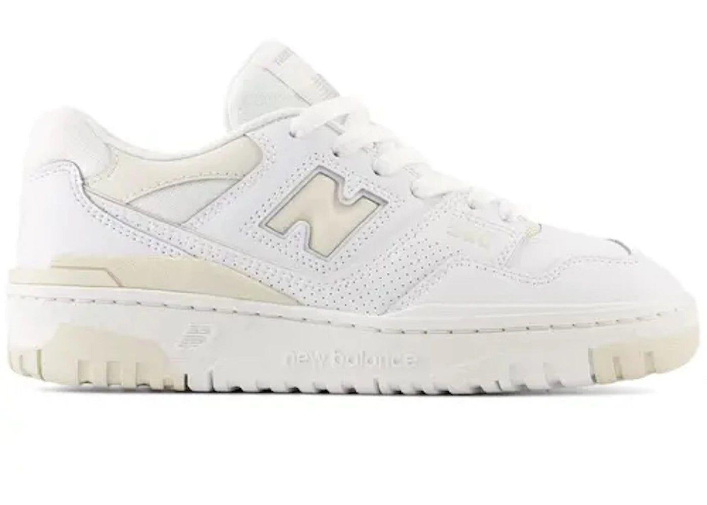 New Balance 550 - Cuir crème blanc (GS)