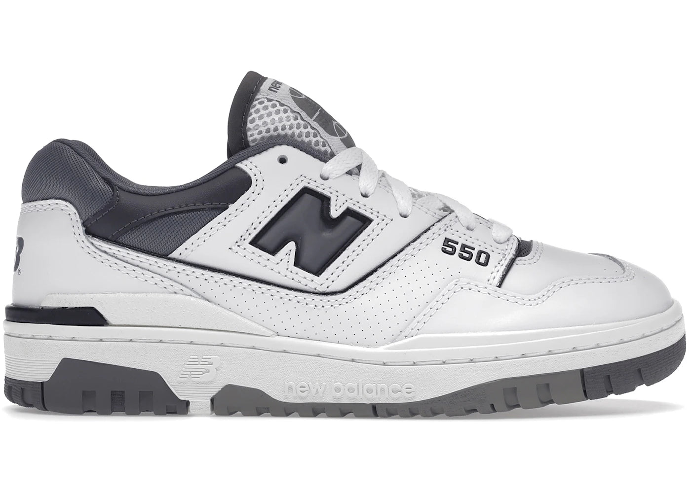 New Balance 550-White Grey Dark Grey
