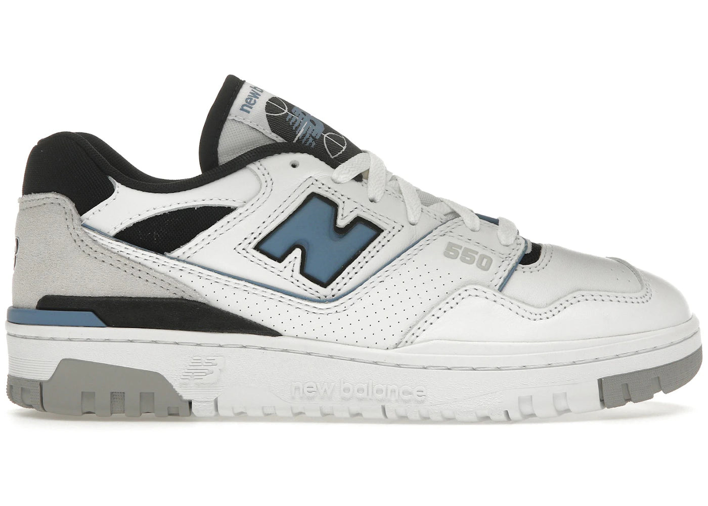 New Balance 550-White Heron Blue Grey Matter