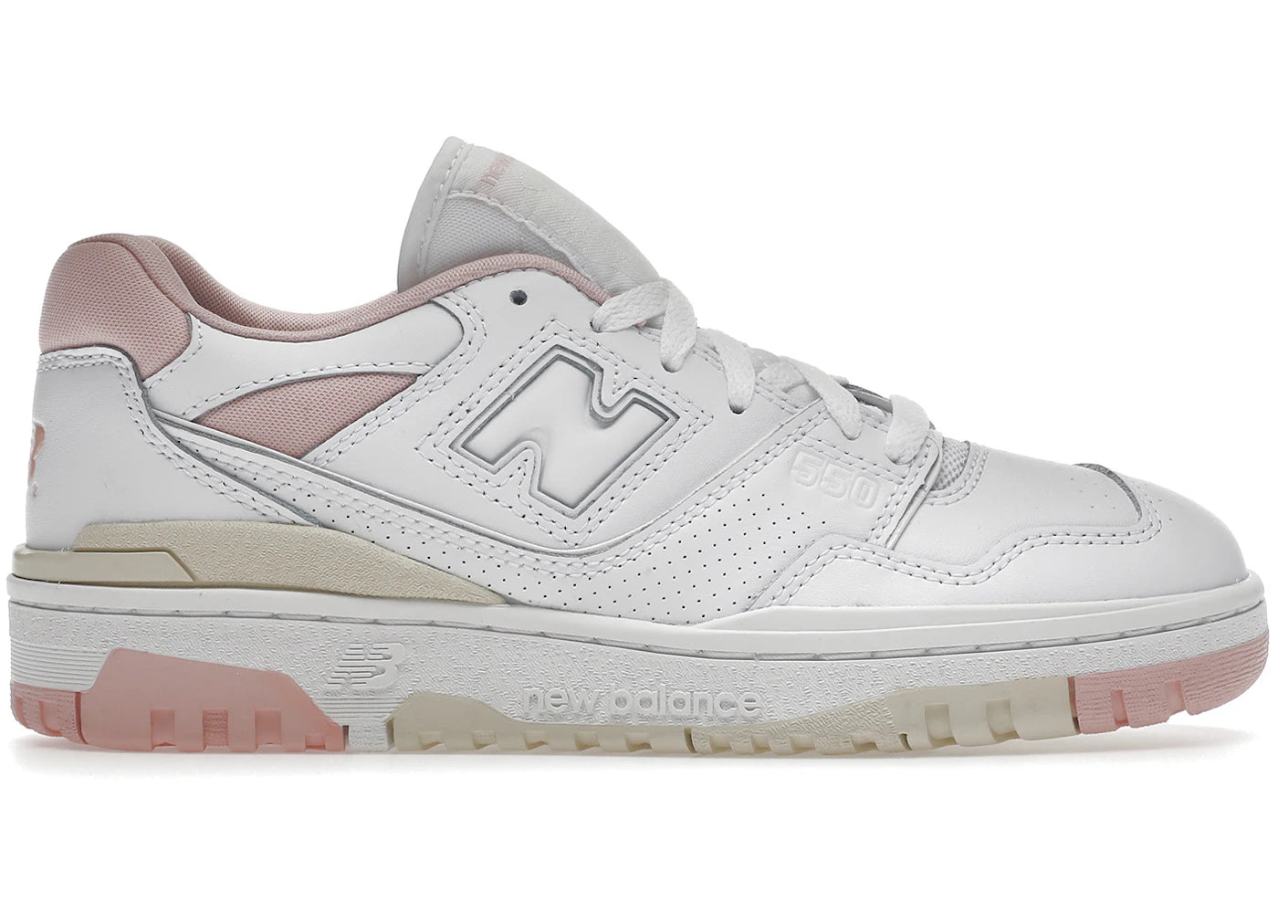 New Balance 550 - Blanc Rose Crème (Femme)