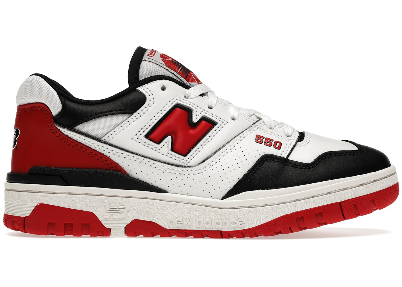 New Balance 550-White Red Black