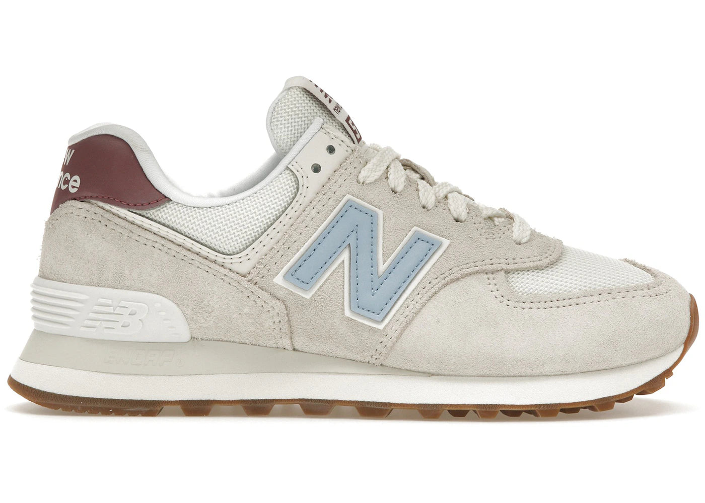 New Balance 574-Beige Baby Pink Ecru Blue (Women's)