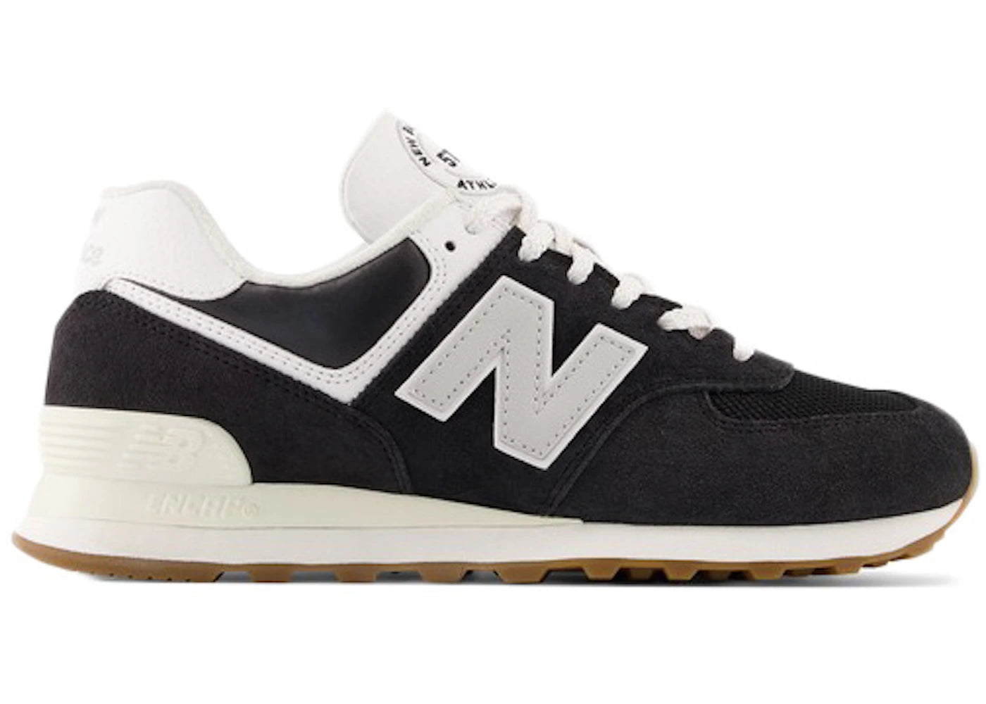 New Balance 574 Black White Gum
