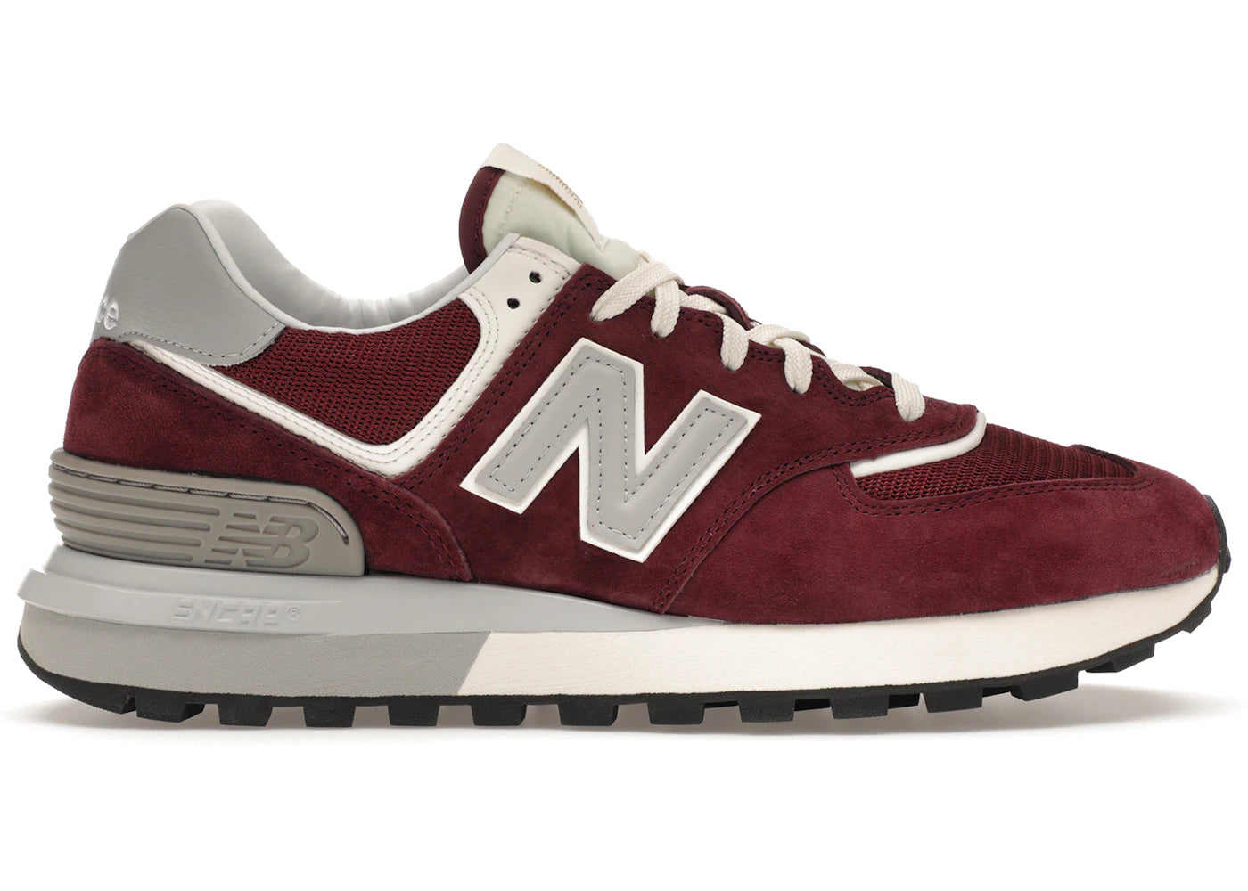 New Balance 574-Burgundy Silver