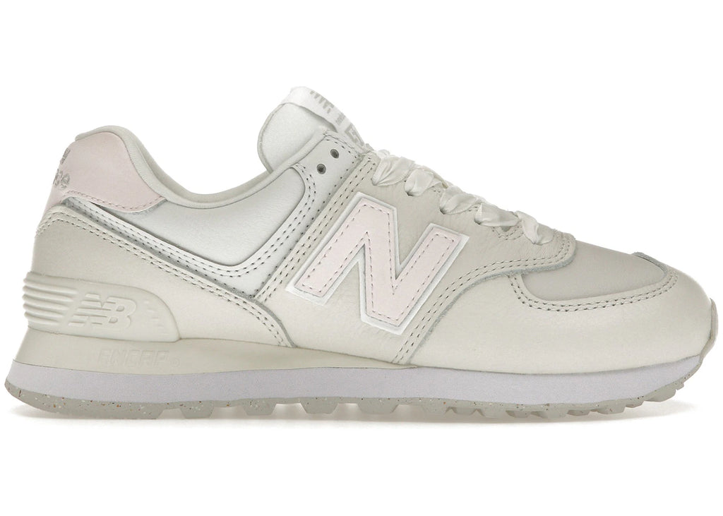 New Balance 574 Cream Leather Pink