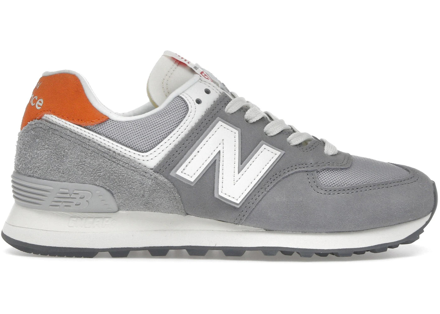 New Balance 574-Grey Orange (Women's)