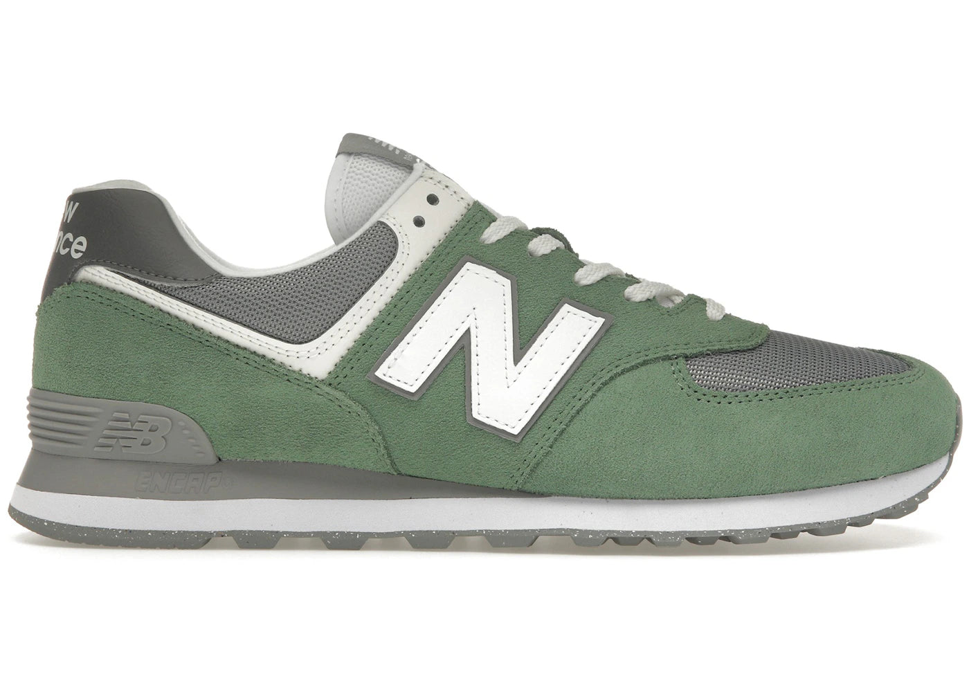 New Balance 574-Mallard Green White Shadow Grey
