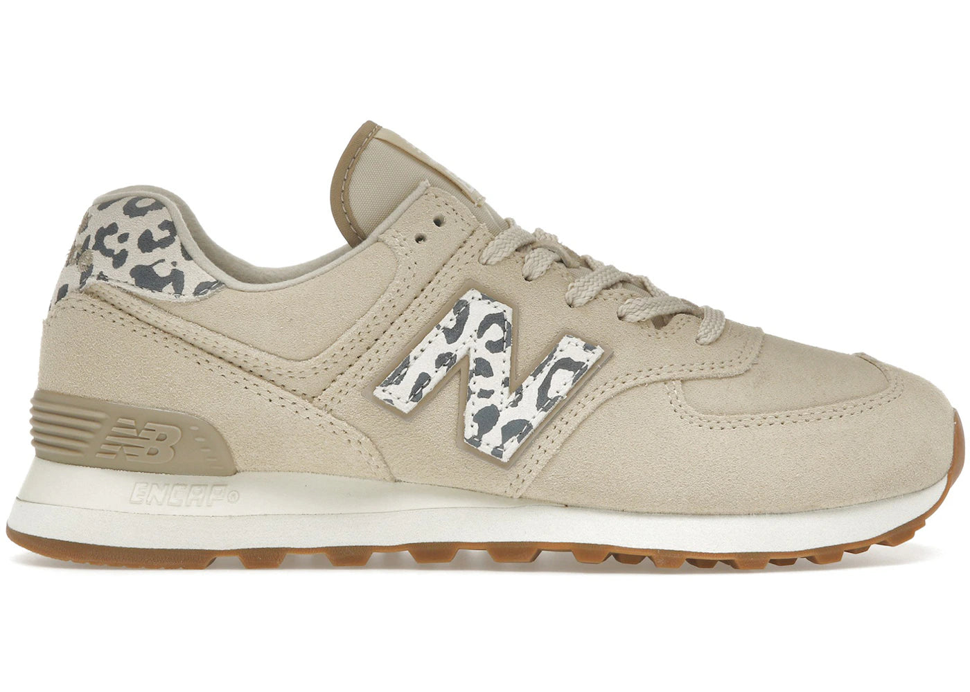 New Balance 574 Sea Salt Leopard