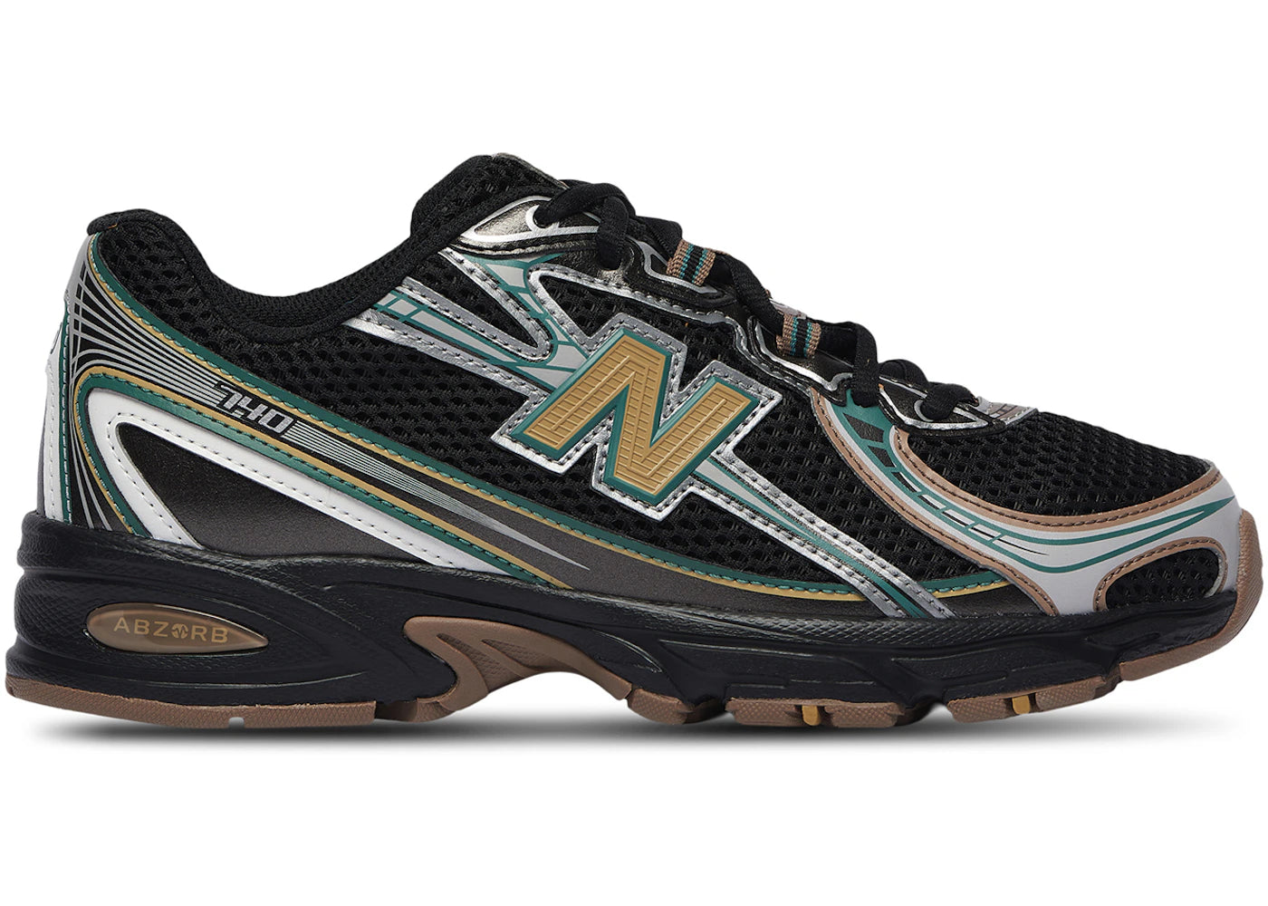 New Balance 740 Black Grey Olive