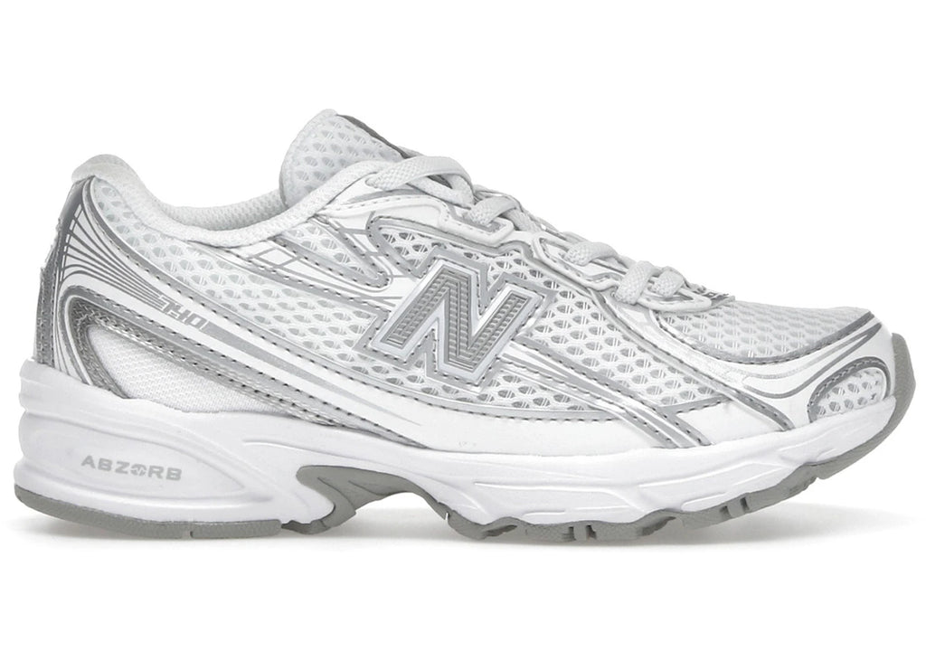 New Balance 740 Bungee Lace White Silver Metallic