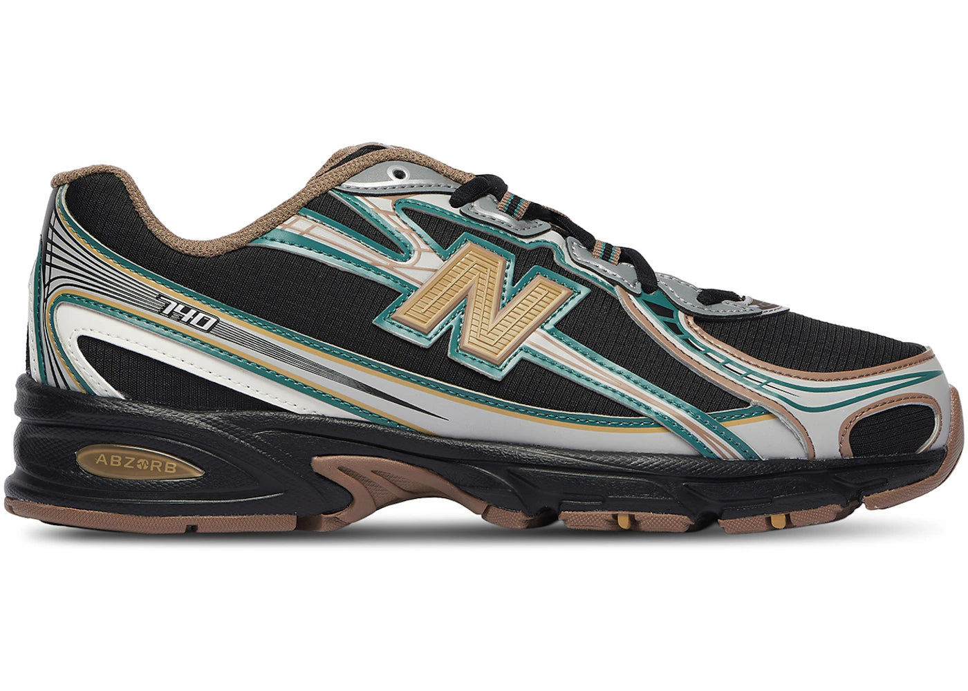 New Balance 740v2 Black Grey Olive