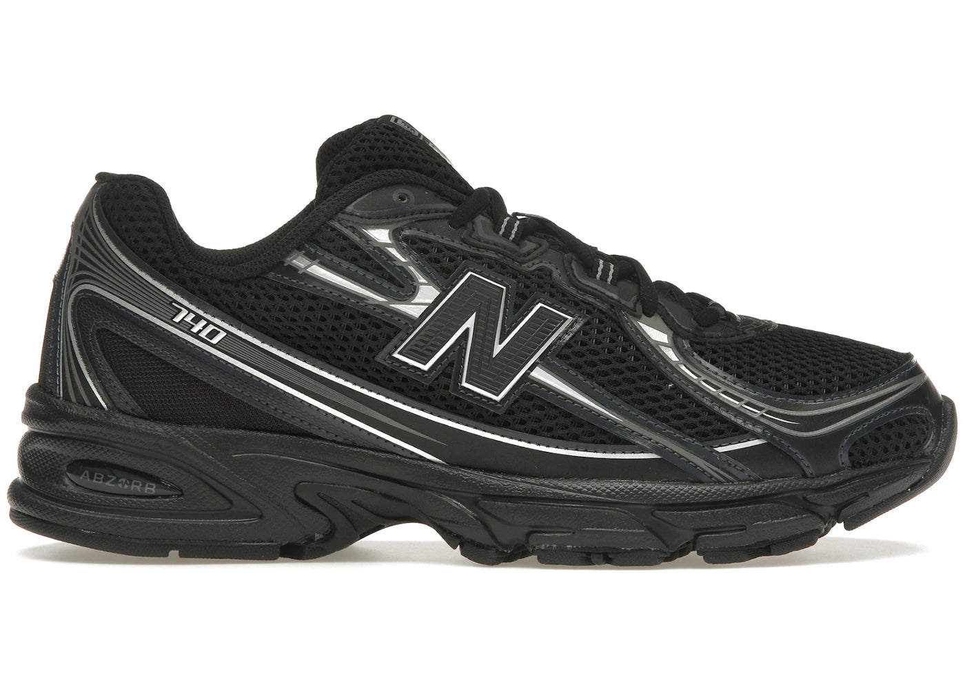 New Balance 740v2-Black Grey Silver