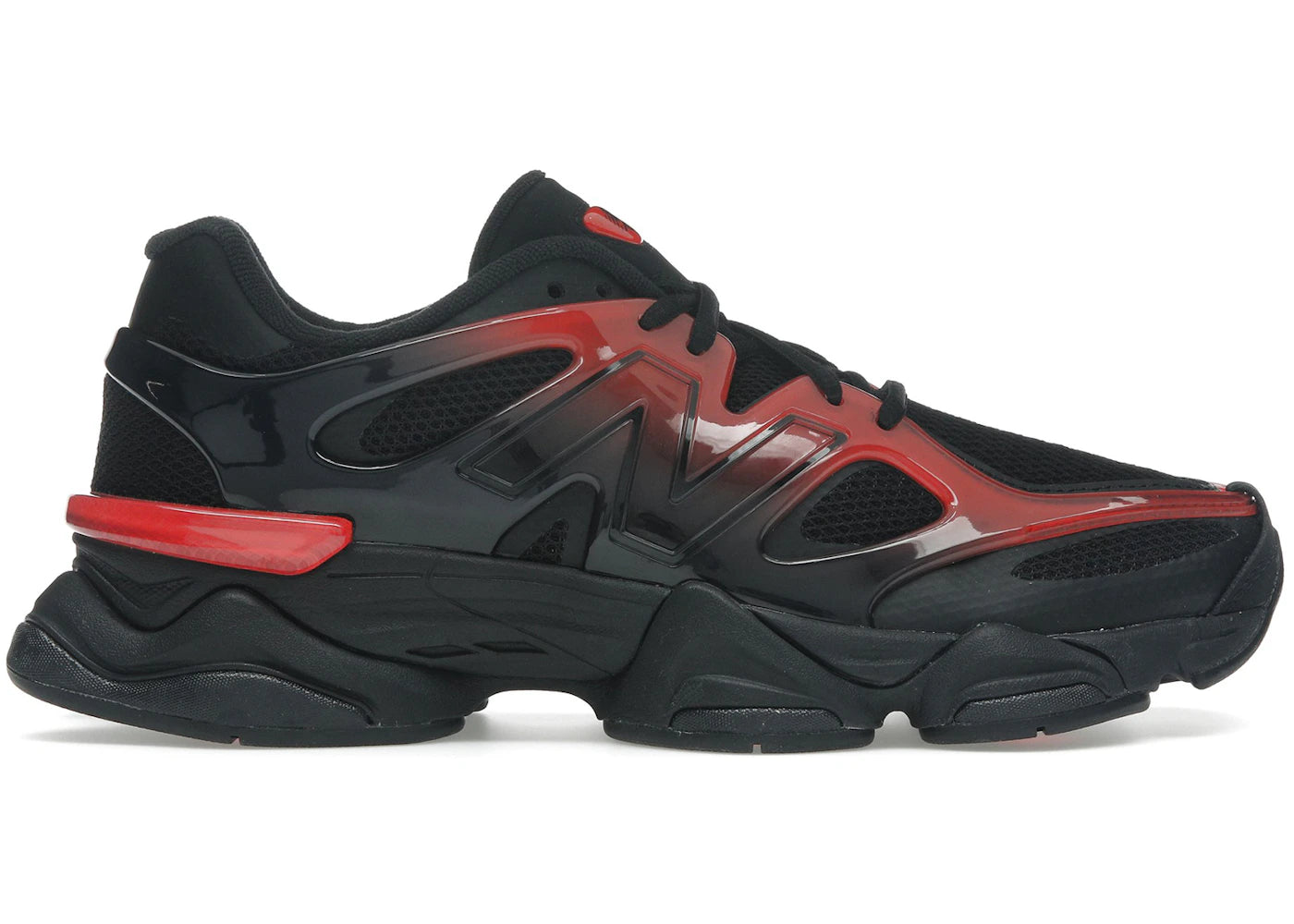 New Balance 9060 - Noir et rouge dégradé