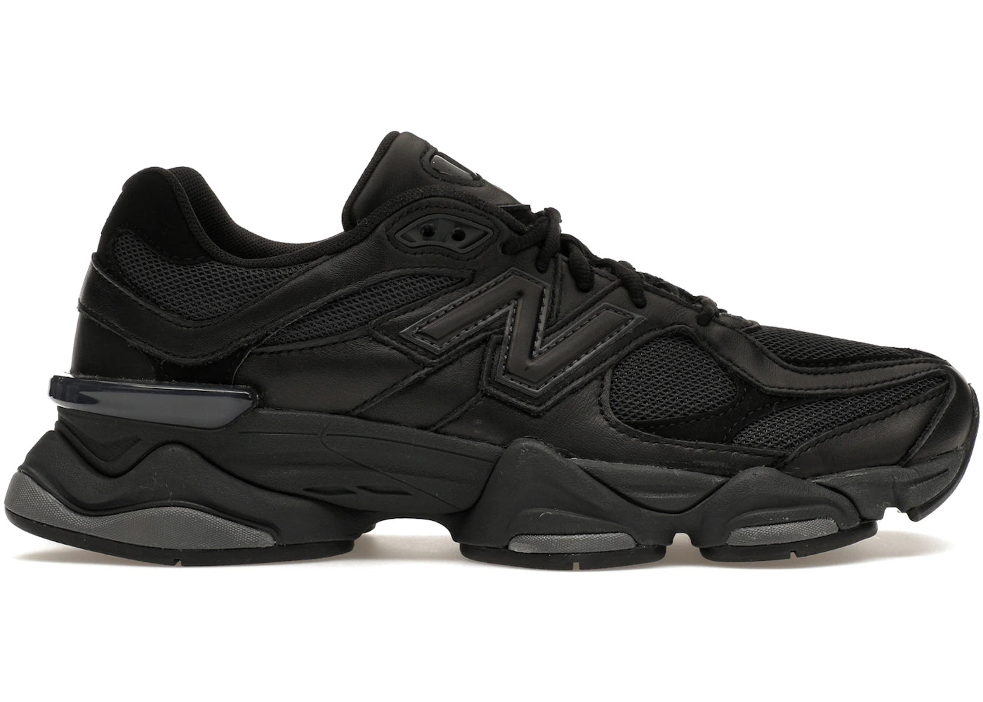 New Balance 9060-Triple Black Leather