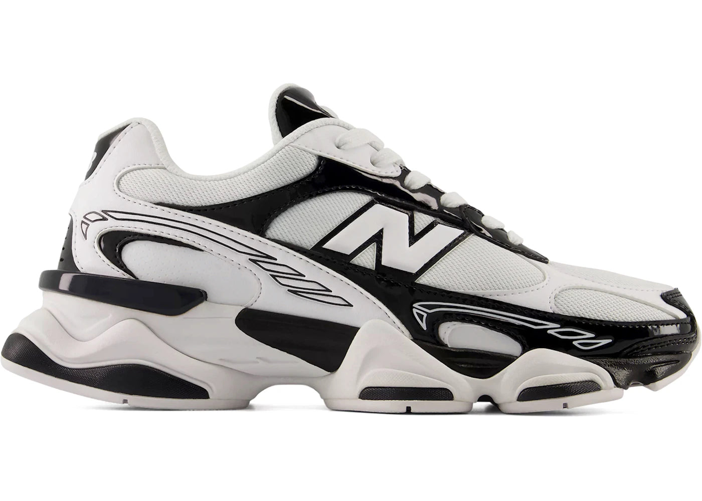 New Balance 9060R Black White - main view