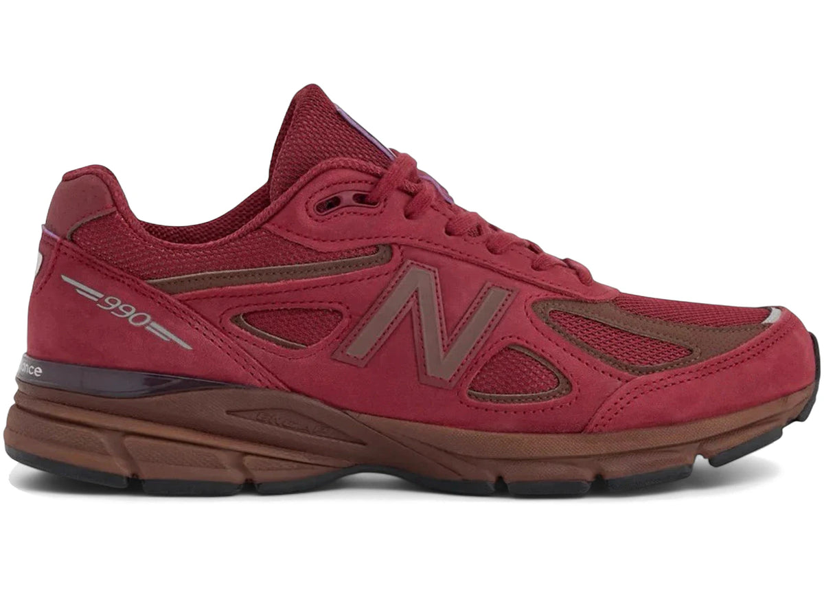 New Balance 990v4 MiUSA Monarch Burgundy - main view